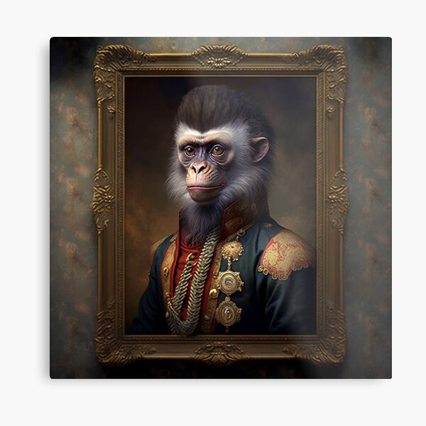 FUNNY MONKEY MEME' Poster, picture, metal print, paint by Adam Project