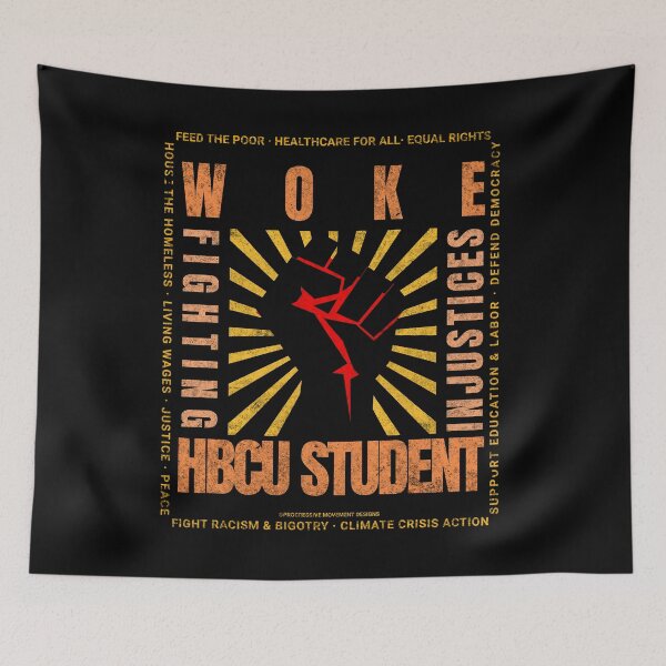 Artikelvorschau, PMD00835 Progressive Movement Designs Woke HBCU Student Pride Fist Protestdesign zeigt, dass Sie historisch afroamerikanische Colleges und Universitäten sowie progressive politische Ziele für Demokraten und Studenten unterstützen entworfen und verkauft von ProgressiveLeft.
