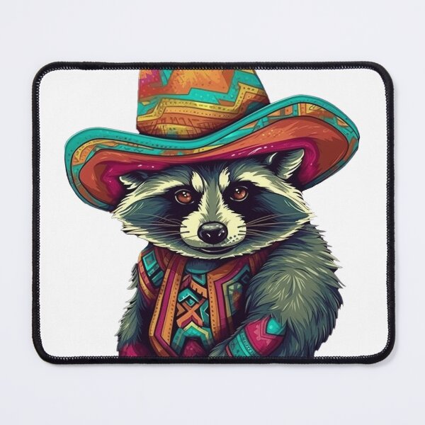 Item preview, Cinco de mayo Raccon designed and sold by EmeraldeaArt.