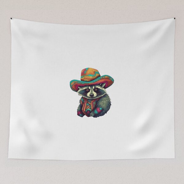 Item preview, Cinco de mayo Raccon designed and sold by EmeraldeaArt.