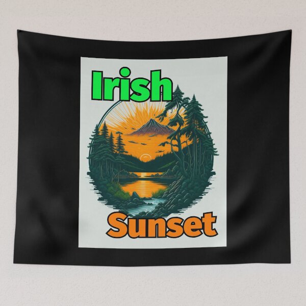 Item preview, Irish Sunset Lake Trees designed and sold by IrishPOD.