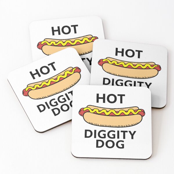 Item preview, Hot Diggity Dog Lover Funny Hot Dog Enthusiast  designed and sold by The Junto Shop.