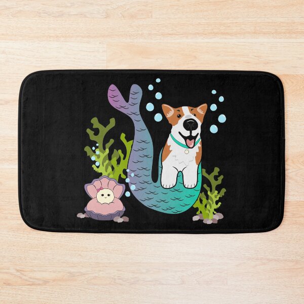 Item preview, Corgi Mermaid in Black designed and sold by Lrtheurer.