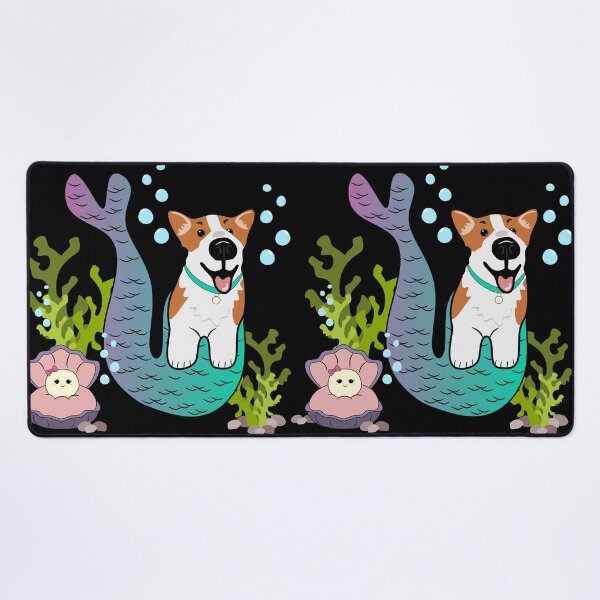 Item preview, Corgi Mermaid in Black designed and sold by Lrtheurer.