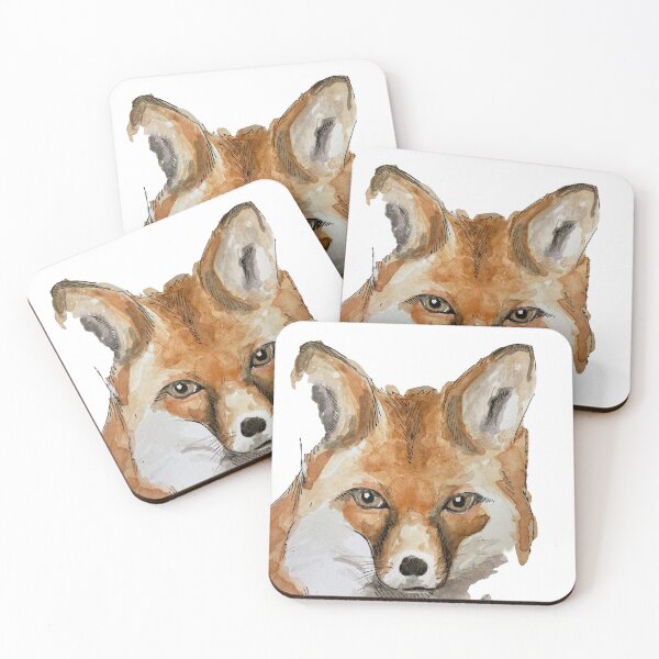 Item preview, Hand painted water color fox  designed and sold by TheoParsons.