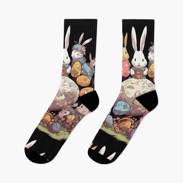 Item preview, Happy Easter Eggs Squad, Team Bunnies cartoon designed and sold by LeCoinDeFredPro.