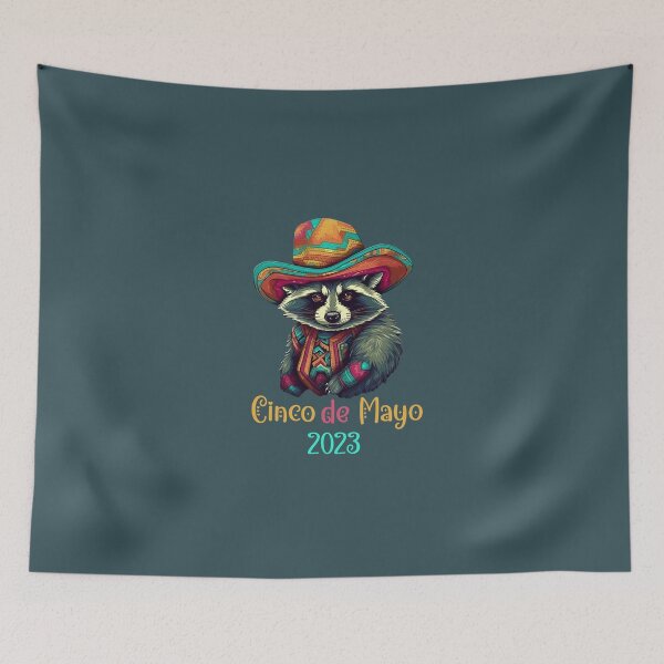 Item preview, Cinco de mayo Raccon 2023 designed and sold by EmeraldeaArt.