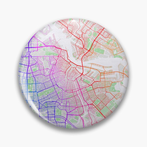Item preview, Amsterdam City Map of Netherlands - Colorful designed and sold by deMAP.
