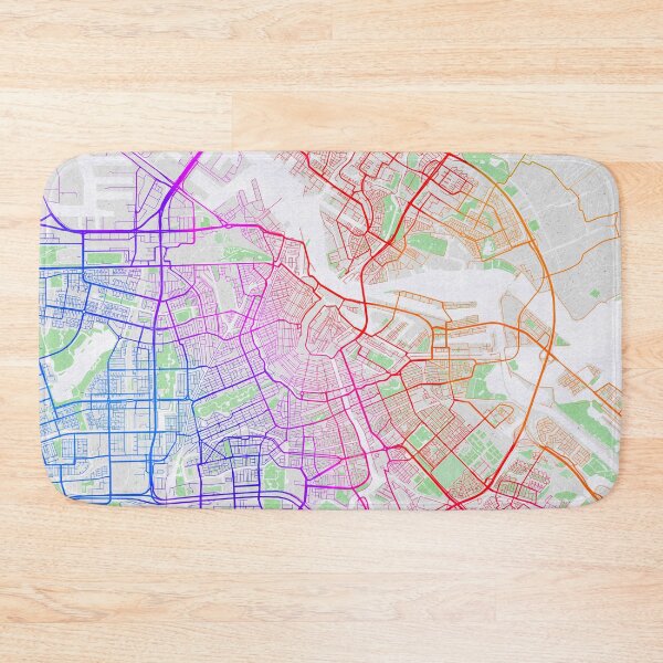 Item preview, Amsterdam City Map of Netherlands - Colorful designed and sold by deMAP.