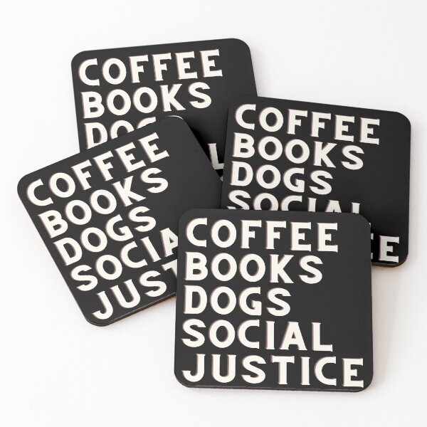 Item preview, coffee and books and dogs and social justice designed and sold by comane.