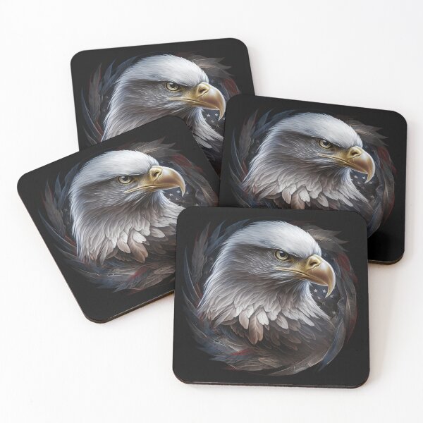 Item preview, US flag with eagle designed and sold by Zaolta.