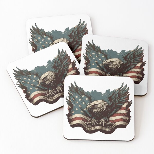 Item preview, US flag with eagle designed and sold by Zaolta.