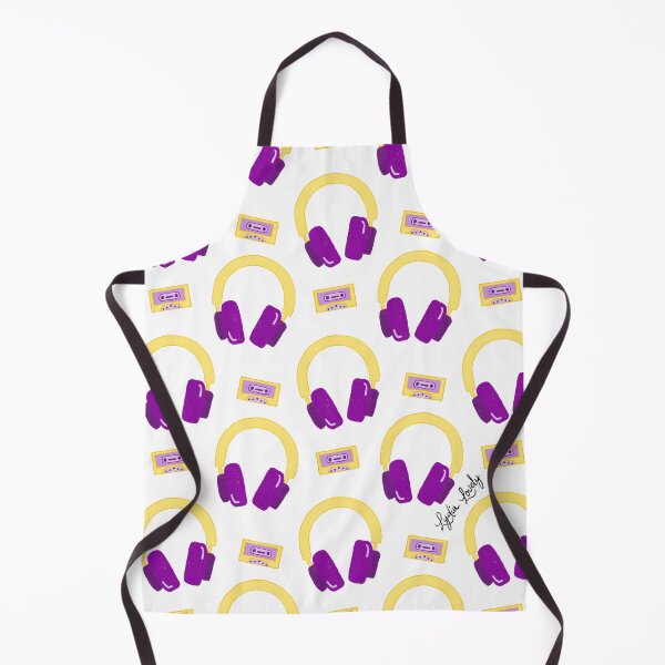 Artikelvorschau, Disco collection Headphones purple and yellow- white background entworfen und verkauft von Studio Lydia  Lovely.