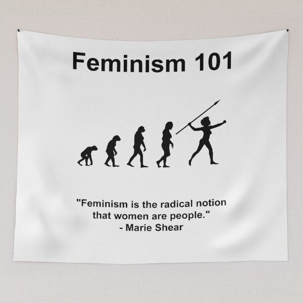 Item preview, Feminism - Women are people - Marie Shear designed and sold by GetItGiftIt.