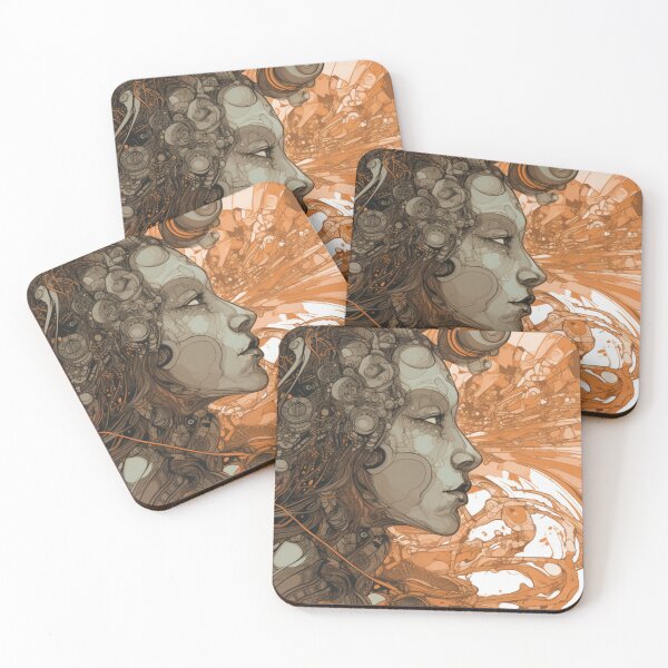 Item preview, Character Portrait - Abstract Art designed and sold by letsgetinspired.