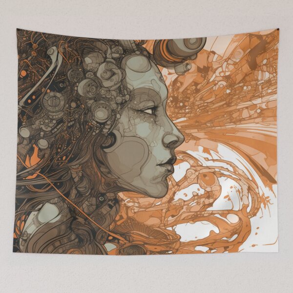 Item preview, Character Portrait - Abstract Art designed and sold by letsgetinspired.