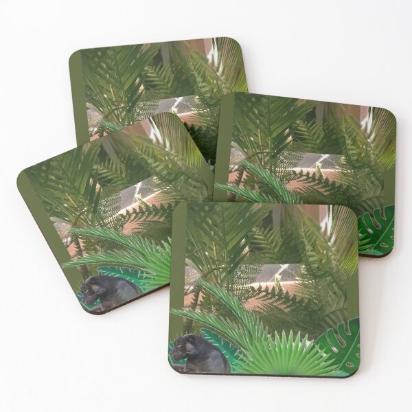 Item preview, Black panther between palms  designed and sold by Khala.