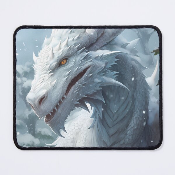 Item preview, White Ice Dragon designed and sold by ColorFlowArt.