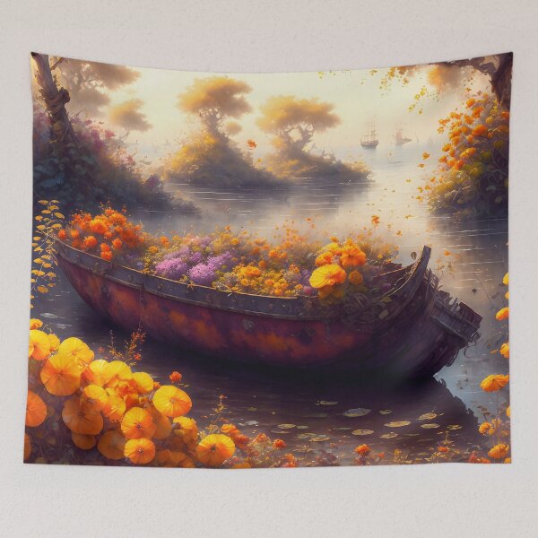 Item preview, Abandoned Old Boat Digital Art designed and sold by ArtsyWishesShop.