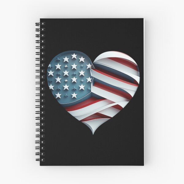 Item preview, USA flag heart designed and sold by Zaolta.