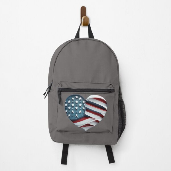 Item preview, USA flag heart designed and sold by Zaolta.