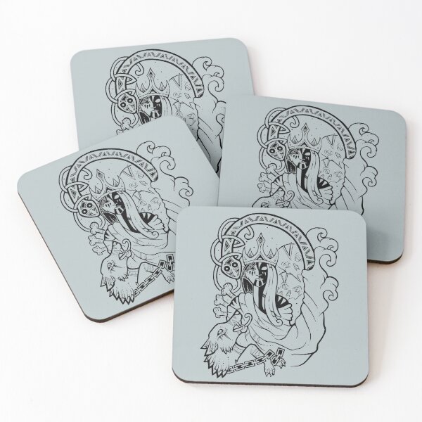 Item preview, The children of Loki - Hel, Fenrir and Jörmungandr designed and sold by Ylfa Art.