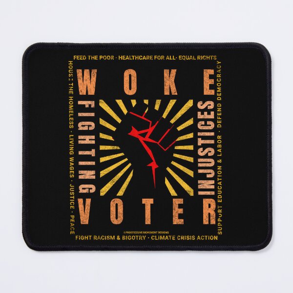 Item preview, PMD00843 Progressive Movement Designs Woke Voter Pride Fist design shows you support Historically Black Colleges and Universities students progressive goals for Democrats designed and sold by ProgressiveLeft.