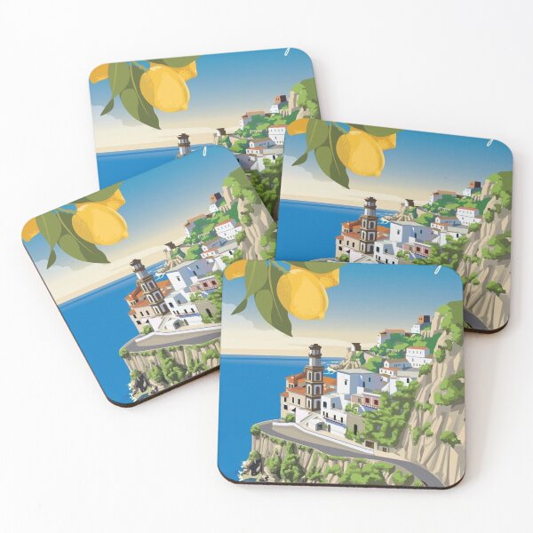Item preview, Enchanting Amalfi Coast Poster - Experience the Charm of Italy's Scenic Coastline designed and sold by captaingursel.
