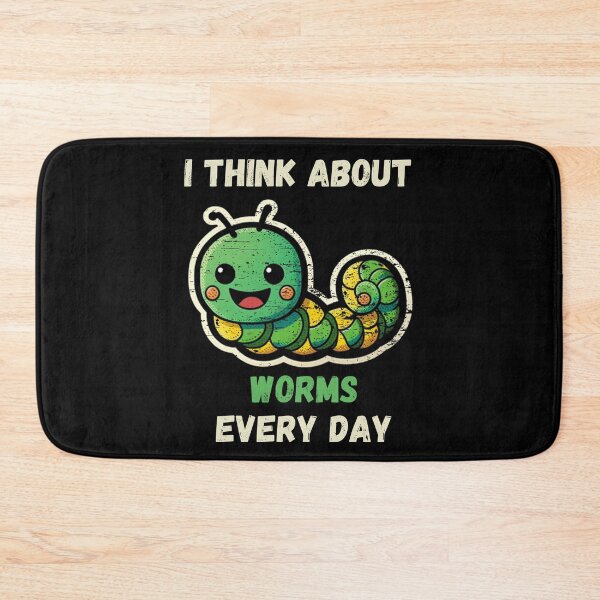 Item preview, I Think About Worms Every Day, Funny Worms designed and sold by DiamondPixel.