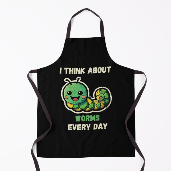 Item preview, I Think About Worms Every Day, Funny Worms designed and sold by DiamondPixel.