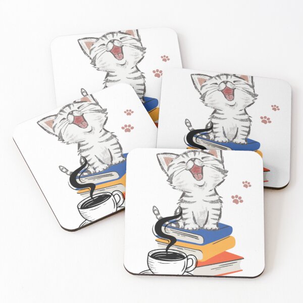 Item preview, Coffee Books And Cat, Books, Book Lover, Book And Coffee, Reading Time, Librarian, Books designed and sold by klauswonders.