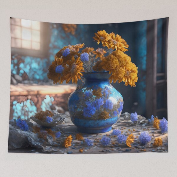 Item preview, Flowers In Vase Digital Art designed and sold by ArtsyWishesShop.