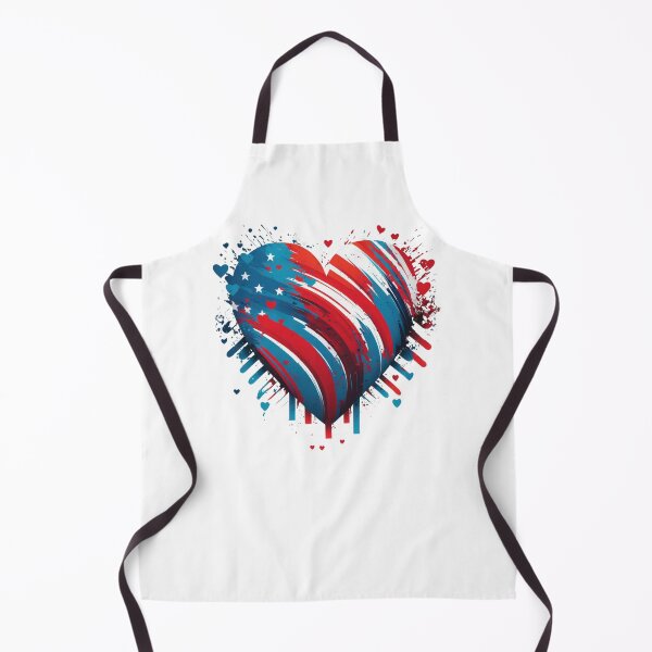 Item preview, USA flag heart designed and sold by Zaolta.