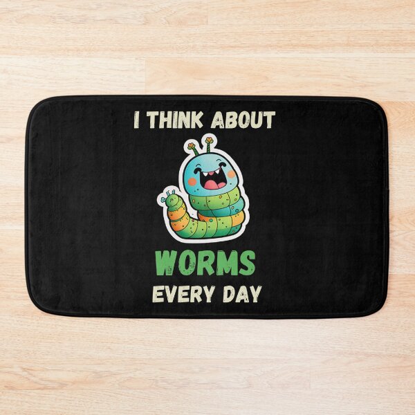 Item preview, I Think About Worms Every Day, Funny Worms designed and sold by DiamondPixel.