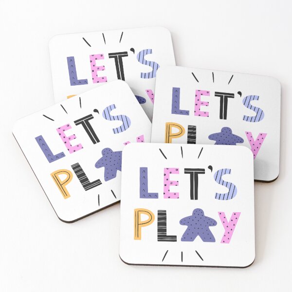 Item preview, Let's Play - Meeple Board Game Gift designed and sold by BeamGeeks.