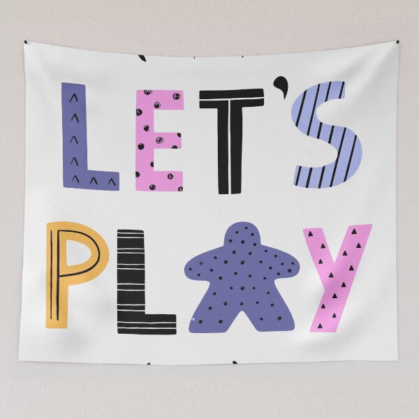 Item preview, Let's Play - Meeple Board Game Gift designed and sold by BeamGeeks.