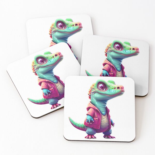 Item preview, Mischievous Grin of a Whimsical Baby Dinosaur designed and sold by srandrew32.