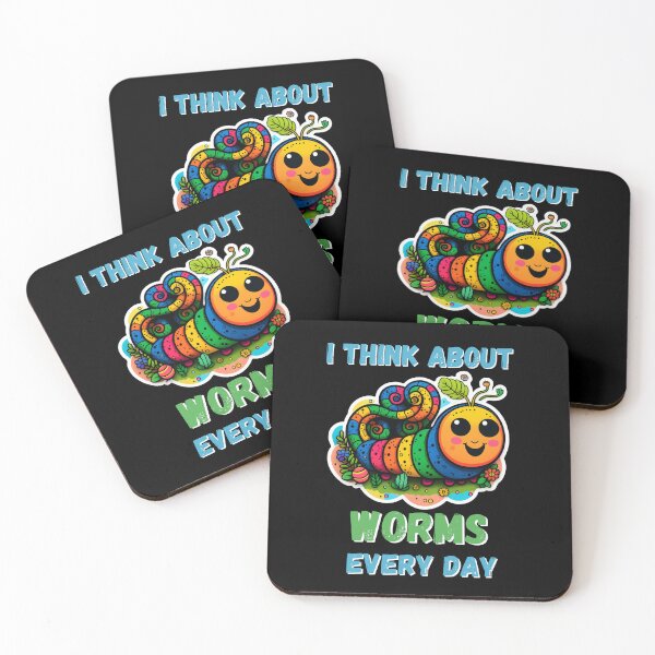 Item preview, I Think About Worms Every Day, Funny Worms designed and sold by DiamondPixel.