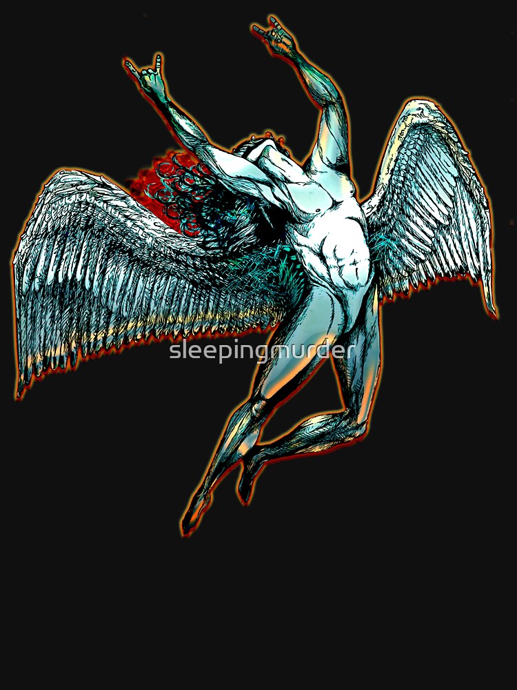 ICARUS THROWS THE HORNS - dark shadows *awesome UNLISTED designs in my portfolio* by sleepingmurder
