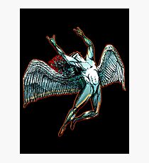 ICARUS THROWS THE HORNS - dark shadows ***find hidden gems in my portfolio*** Photographic Print