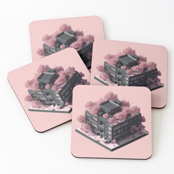 Item preview, The Imagined City - Pink Blossom 1 designed and sold by ARCHITECTURE/ everything.