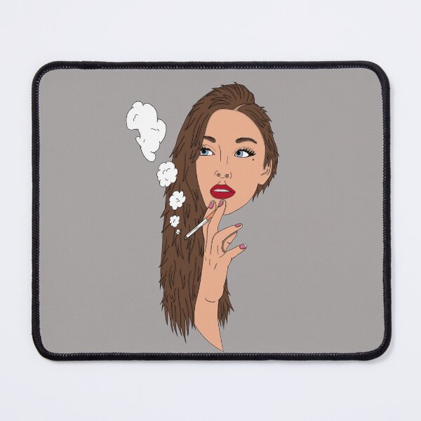 Item preview, Smoking Woman 2 - Brown Hair designed and sold by BubbleDesigns4U.