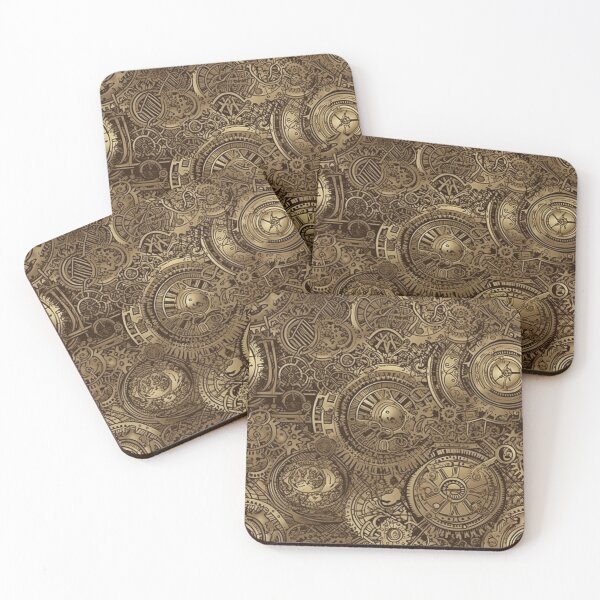 Item preview, Gilded Gears: A Golden Steampunk Pattern designed and sold by Timothy Redman.