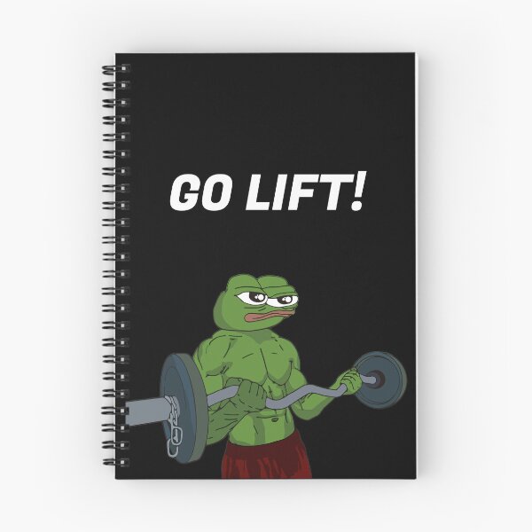 Item preview, Pepe Getting Ripped - GO LIFT! designed and sold by MazeMaterials.