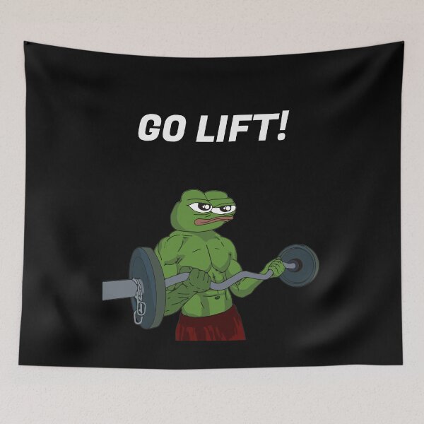 Item preview, Pepe Getting Ripped - GO LIFT! designed and sold by MazeMaterials.