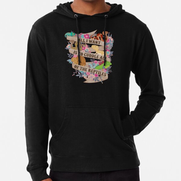 Cuddle All Of The Reptiles Lightweight Hoodie
