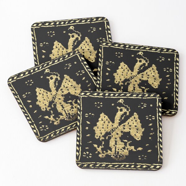 Item preview, Handwoven Aguila de Mexico - on black designed and sold by boltjesdesign.