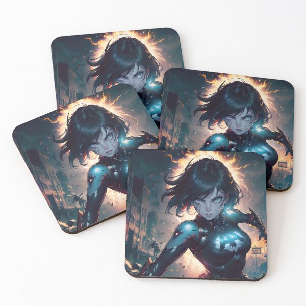 Item preview, Female Superhero in Action designed and sold by ByteyCreatives.