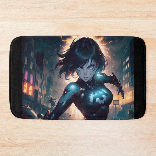Item preview, Female Superhero in Action designed and sold by ByteyCreatives.
