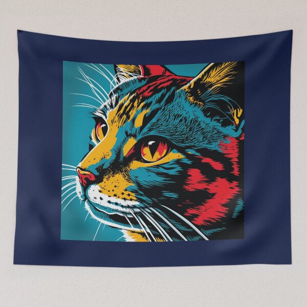 Item preview, Pop Culture Cat Portrait designed and sold by Bold-Balance.